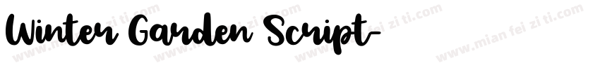 Winter Garden Script字体转换